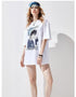 Graphic Oversized Cotton T-Shirt