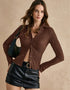 Textured Slim-Fit Blouse