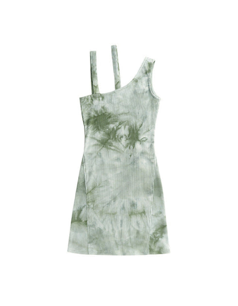 Tie-Dye Sling Mini Dress