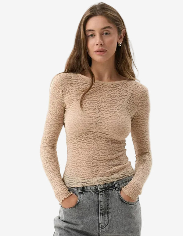 Slim-Fit Long Sleeve Top