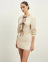 Lace-Up Backless Mini Dress