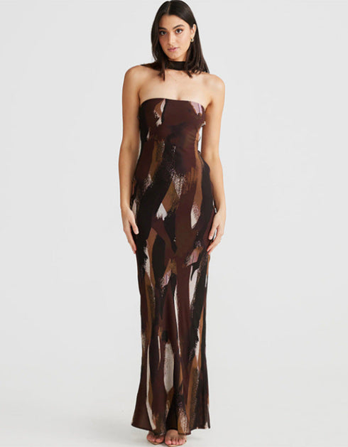 Strapless Slim-Fit Maxi Dress