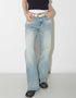 Wide-Leg Denim Pants