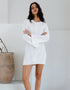 Backless Long Sleeve Mini Dress
