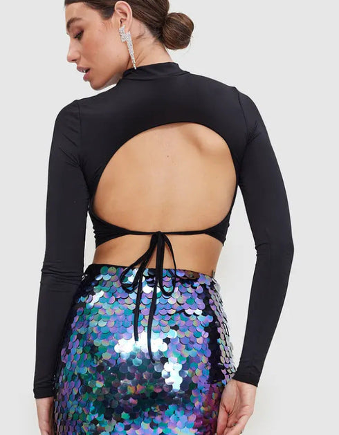 Sequin Mini Skirt