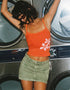 Mid-Rise Denim Mini Skirt