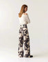 Cow Print Straight Leg Jeans
