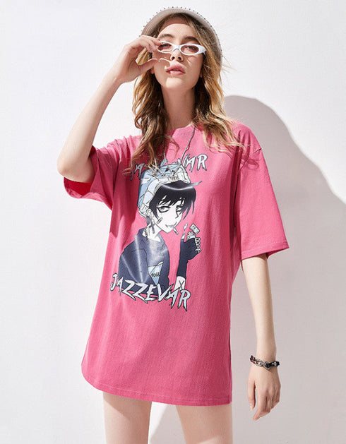 Graphic Oversized Cotton T-Shirt