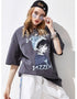 Graphic Oversized Cotton T-Shirt