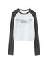 Contrast Raglan Long Sleeve Top