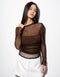 Mesh Long Sleeve Top