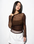 Mesh Long Sleeve Top