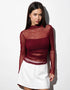 Mesh Long Sleeve Top