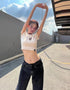 Letter Print Crop T-Shirt