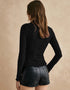 Textured Slim-Fit Blouse