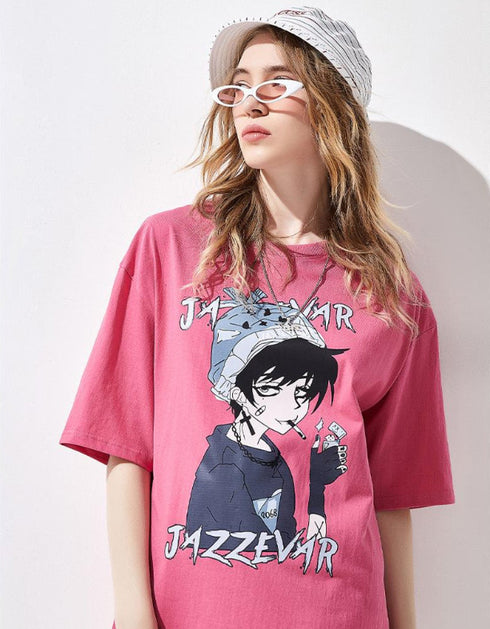 Graphic Oversized Cotton T-Shirt