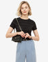 Textured Lace Slim-Fit T-Shirt