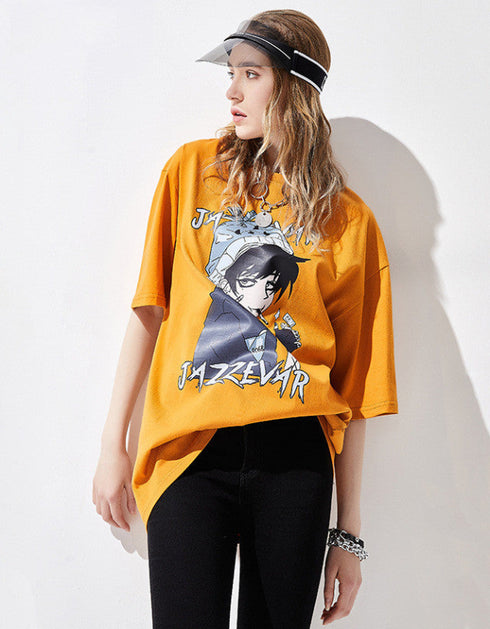 Graphic Oversized Cotton T-Shirt