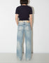 Wide-Leg Denim Pants