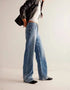 Rhinestone Straight Leg Jeans