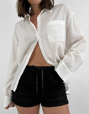 Lace Bow Mini Shorts