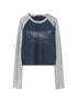 Contrast Raglan Long Sleeve Top