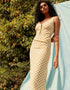 Polka Dot V-Neck Midi Sundress