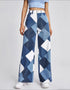 High-Waist Denim Trousers