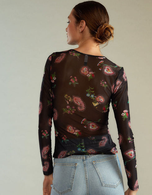 Printed Long Sleeve Top