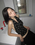 Polka Dot Halter Crop Top