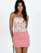 Mid-Rise Denim Mini Skirt