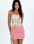 Mid-Rise Denim Mini Skirt