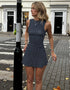 Polka Dot Sleeveless Mini Dress