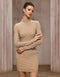 Pearl & Rhinestone Mesh Mini Dress
