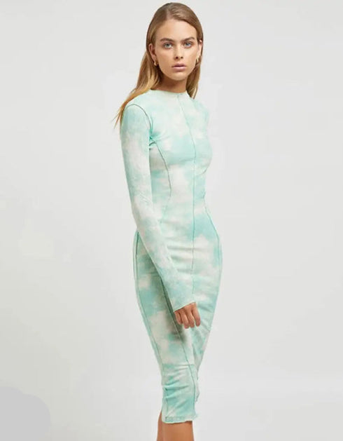 Bold Lines Maxi Dress – Long Sleeve Chic Long Sleeve Dress