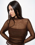 Mesh Long Sleeve Top