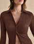 Textured Slim-Fit Blouse