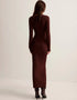 Retro Slim Fit Long Knit Dress