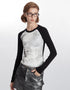 Contrast Slim Fit Round Neck Top