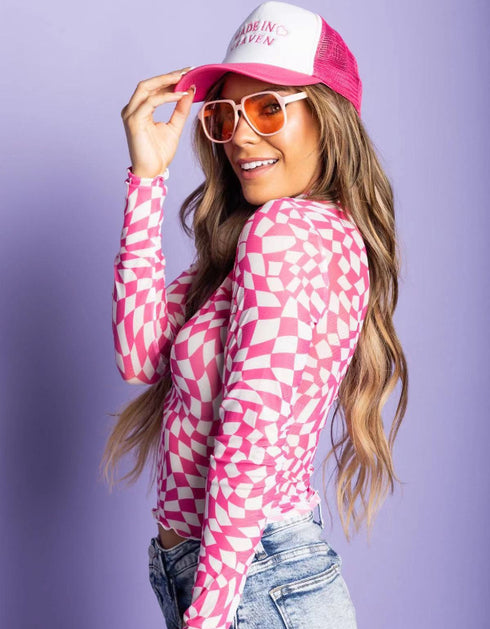 Printed Long Sleeve Top