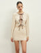 Lace-Up Backless Mini Dress