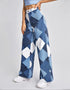 High-Waist Denim Trousers