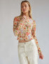 Long Sleeve Mesh Slim Top