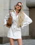 Denim Mini Shirt Dress