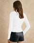 Textured Slim-Fit Blouse