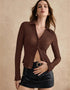 Textured Slim-Fit Blouse