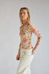 Long Sleeve Mesh Slim Top