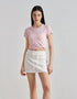 Mid-Rise Casual Skirt
