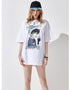 Graphic Oversized Cotton T-Shirt