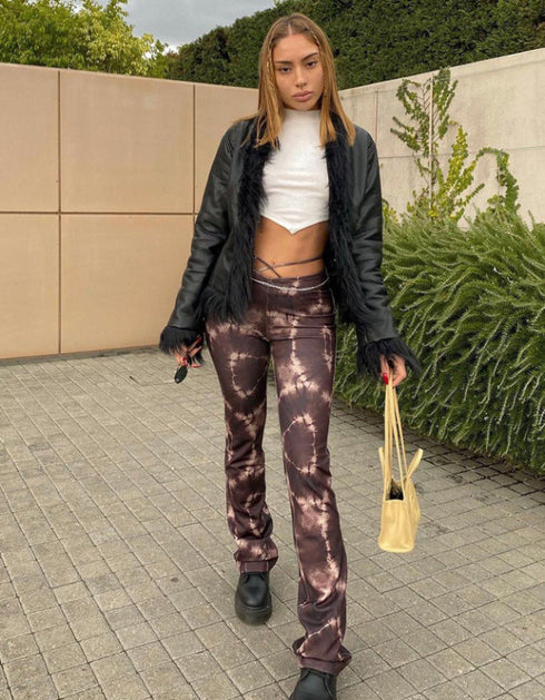 Lace Up Camouflage Pants